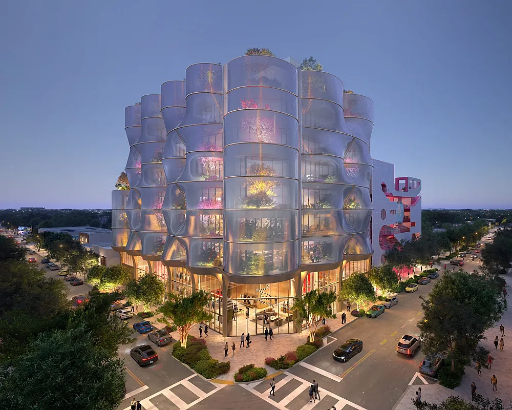 Snøhetta Unveils Sweetbird North Office and Retail Project in Miami Design District