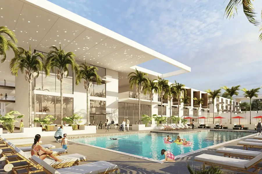 Bath + Racquet Residences & Club exterior rendering, Sarasota