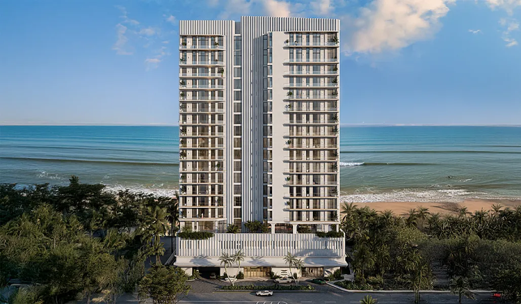 Aston Martin Residences Daytona Beach Shores exterior rendering, Daytona Beach