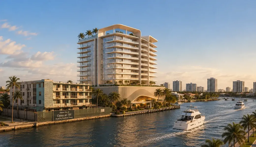 The Opus at 701 exterior rendering, Fort Lauderdale