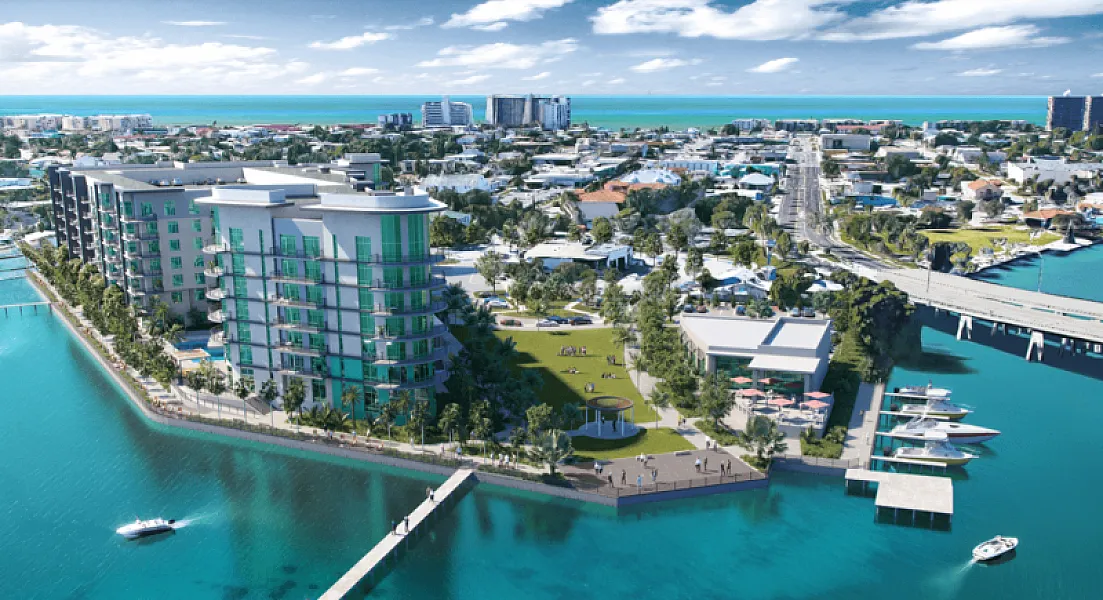 Corey Landing exterior rendering, St Pete Beach