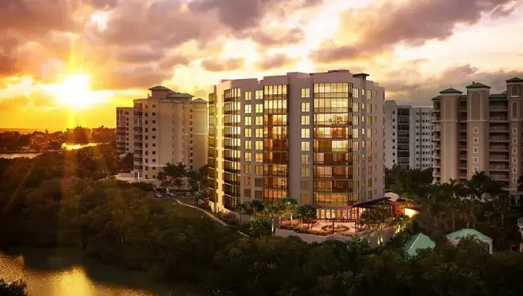 Grandview at Bay Beach exterior rendering, Fort Myers Beach
