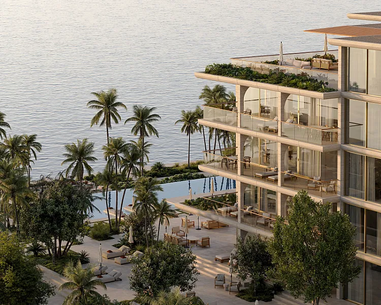 OLIN Palm Beach exterior rendering, South End