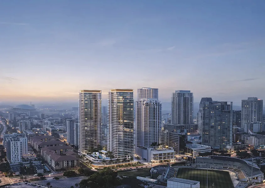 Kolter St. Petersburg (Hilton Site) exterior rendering, Downtown